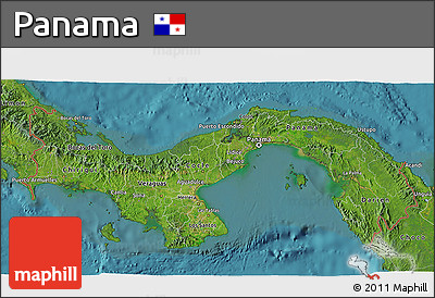 Satellite 3D Map of Panama