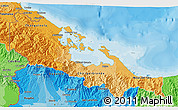 Political Shades 3D Map of Bocas del Toro