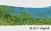 Satellite Panoramic Map of Bocas del Toro