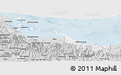 Silver Style Panoramic Map of Bocas del Toro