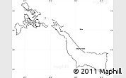 Blank Simple Map of Bocas del Toro, cropped outside