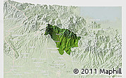 Satellite 3D Map of Boquete, lighten