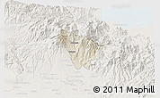 Shaded Relief 3D Map of Boquete, lighten