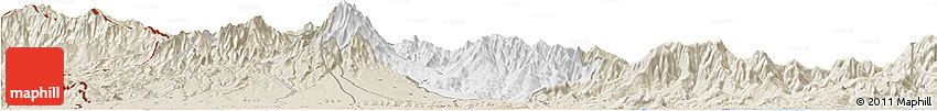 Classic Style Horizon Map of Boquete
