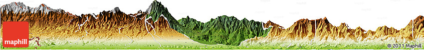 Satellite Horizon Map of Boquete, physical outside Satellite Horizon Map of Boquete, physical outside