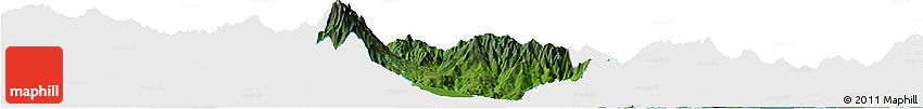 Satellite Horizon Map of Boquete, single color outside Satellite Horizon Map of Boquete, single color outside