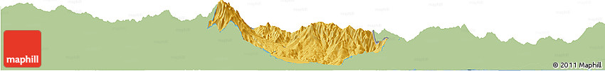 Savanna Style Horizon Map of Boquete, single color outside