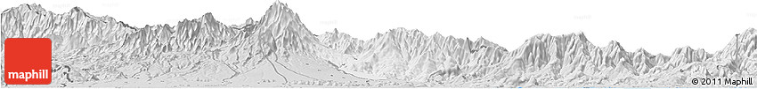 Silver Style Horizon Map of Boquete