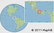 Savanna Style Location Map of Boquete