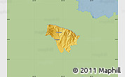 Savanna Style Map of Boquete, single color outside
