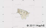 Shaded Relief Map of Boquete, cropped outside