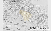 Shaded Relief Map of Boquete, desaturated