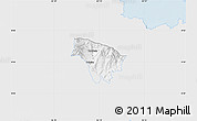 Silver Style Map of Boquete, single color outside