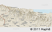 Shaded Relief Panoramic Map of Boquete