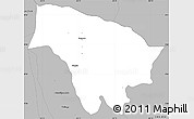 Gray Simple Map of Boquete