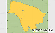 Savanna Style Simple Map of Boquete, cropped outside