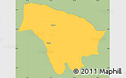 Savanna Style Simple Map of Boquete, single color outside