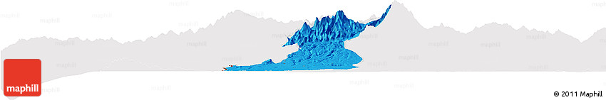 Political Horizon Map of Bugaba, cropped outside