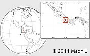 Blank Location Map of Bugaba, highlighted country
