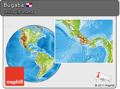 Physical Location Map of Bugaba