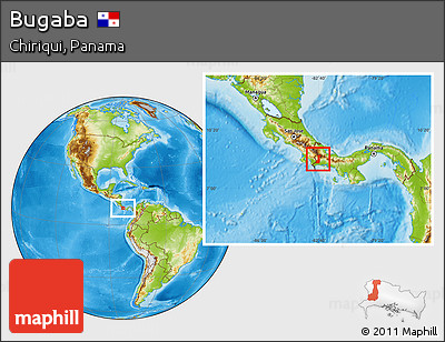 Physical Location Map of Bugaba