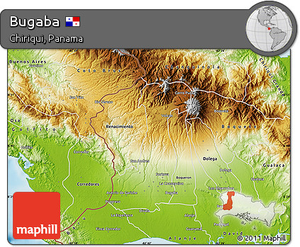 Physical Map of Bugaba