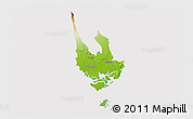 Physical 3D Map of David, cropped outside