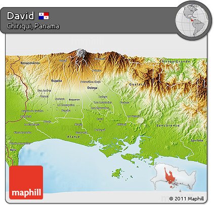 Physical 3D Map of David