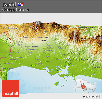 Physical 3D Map of David