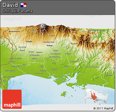Physical 3D Map of David
