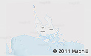 Silver Style 3D Map of David, single color outside