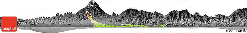 Physical Horizon Map of David, darken, desaturated