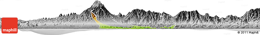 Physical Horizon Map of David, desaturated