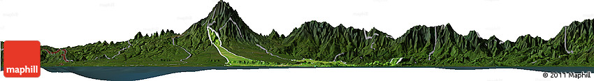 Satellite Horizon Map of David, darken