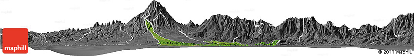 Satellite Horizon Map of David, desaturated
