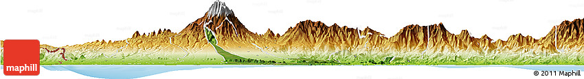Satellite Horizon Map of David, physical outside