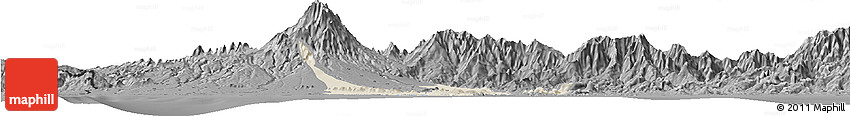 Shaded Relief Horizon Map of David, darken, desaturated