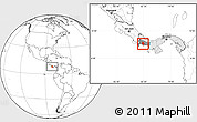 Blank Location Map of David, highlighted country, highlighted parent region