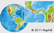 Physical Location Map of David, highlighted parent region, within the entire country