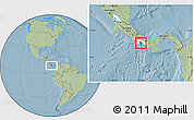 Savanna Style Location Map of David, highlighted parent region, hill shading