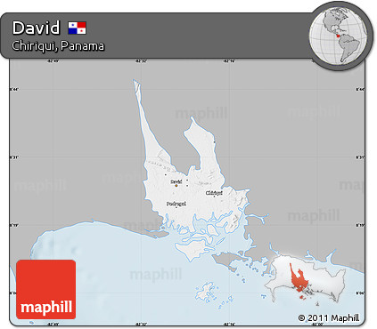 Gray Map of David, single color outside