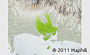 Physical Map of David, lighten, semi-desaturated