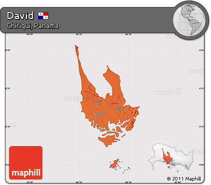 Political Map of David, cropped outside