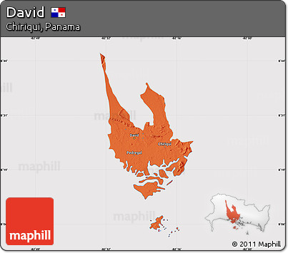 Political Map of David, cropped outside