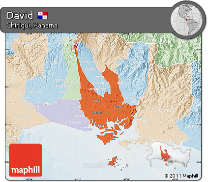 Political Map of David, lighten