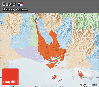 Political Map of David, lighten