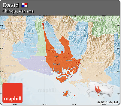 Political Map of David, lighten