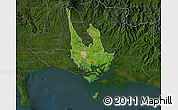 Satellite Map of David, darken