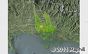 Satellite Map of David, semi-desaturated