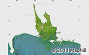 Satellite Map of David, single color outside